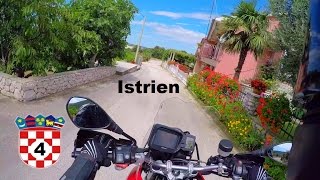 Istrien von Ravni nach Brovinje  Kroatien mit dem Motorrad 4 [upl. by Comptom218]