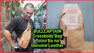 BULLCAPTAIN Genuine Leather Crossbody Bag [upl. by Nalyorf]