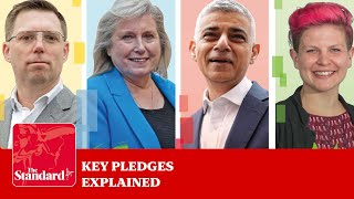 London mayoral election 2024 candidate pledges explained The Standard podcast [upl. by Orose]