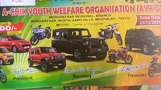 Mendipathar Lucky Draw 23Dec24  AYWO North Garo Hills [upl. by Ulyram]