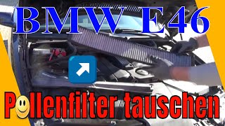 DIY Innenraumfilter Aktivkohlefilter BMW e46 erneuern tauschen ersetzen [upl. by Ihcur]