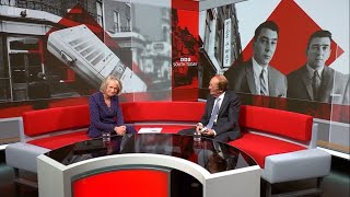 BBC South Today  Sally Taylor amp Fred Dinenage discuss the Kray Twins [upl. by Notsirb]