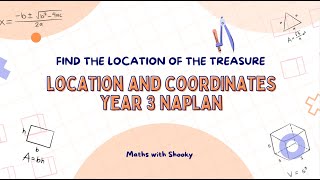 How to solve location question find the treasure  NAPLAN Year3 Numeracy Yr2016 Q22 [upl. by Archibald]