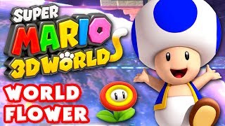 Super Mario 3D World  World Flower 100 Nintendo Wii U Gameplay Walkthrough [upl. by Nitas]