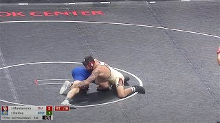 174lbs Anthony Mantanona Oklahoma dec Cade DeVos South Dakota State [upl. by Leugim]