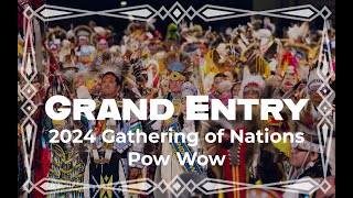 Grand Entry  2024 Gathering of Nations Pow Wow [upl. by Esilrahc]