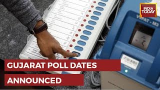 Gujarat Assembly Elections Dates Gujarat To Vote In 2 Phases Results On December 8 [upl. by Ashlan]