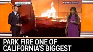 Firefighters Battle one of Californias Largest Wildfires in History [upl. by Greysun19]