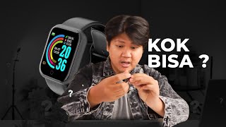 Smartwatch 30 Ribu fitur jutaan  Review Smarwatch murah y68 dibawah 50 ribu [upl. by Beshore]