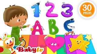 Canzoni e filastrocche per il ritorno a scuola  Impara numeri lettere e forme 🎶📚 BabyTVIta [upl. by Mindi]