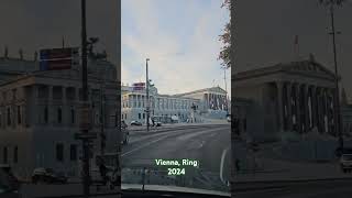 Trip in Vienna center  Ring Hofburg parliament rathaus landmark city capital excursion [upl. by Alhan]