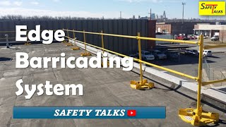 Edge Barricading system  Fall protection  Railing  Hard Barricading  Safety Talks in Hindi [upl. by Cirdnek516]