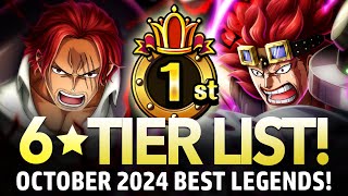 ★6 TIER LIST Best Legends October 2024 ONE PIECE Treasure Cruise [upl. by Attennaj]