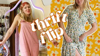 THRIFT FLIP  7 simple diy clothing transformations to update my thrift pile  WELLLOVED [upl. by Kenward]