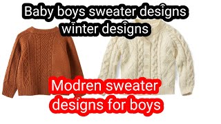 baby boys sweater designssweater designs for baby boy winter collection [upl. by Rosmarin]