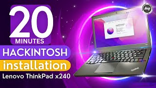 Hackintosh  20 Minutes Installation of MacOs Monterey on Lenovo ThinkPad x250x240 [upl. by Quinton]