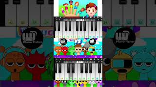 Fun time Incredibox Sprunki Song Vs The FINGER FAMILY  Piano Tune shorts [upl. by Rosene66]