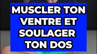 Renforcer tes abdos et soulager ton dos en 1 minute [upl. by Rheinlander]