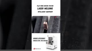 Flat wire motor stator laser welding equipment High Speed High Efficiency Enables OneTime Weding [upl. by Naeloj]