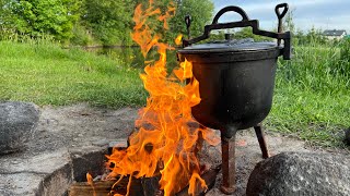 🔥GOLONKI KOCIOŁEK MYŚLIWSKI Golonka z kociołka Szwagrowi smakowało 😉🍖🍖🔥 [upl. by Anyg407]