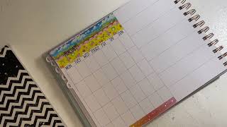 August Wellness planner setup laureldenise mini horizontal plannersetup planwithme [upl. by Emmott]