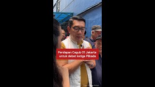 Persiapan Cagub 01 Jakarta Untuk Debat Ketiga Pilkada [upl. by Coleville]