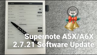 Supernote A5XA6X 2721 Software Update [upl. by Kelsey379]