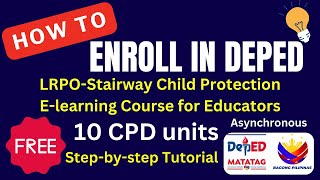 DEPED FREE COURSE with FREE 10 CPD units [upl. by Jillana]