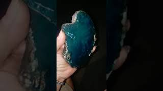 natural rough chrysocolla in chalcedony origin bacan gulau indonesian 🥰👍 [upl. by Doggett]