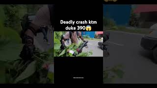 Duke 390 crash😱 shorts shortsfeed trending ktm duke390 crash r15 yamaha viralshort bike [upl. by Nnyllaf]