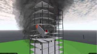 ROBLOX Realistic Building Plane crash [upl. by Ellicul]