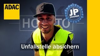 ADAC How To Unfallstelle absichern mit Jean Pierre Kraemer  ADAC [upl. by Cresa]