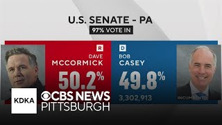 McCormickCasey Senate race may trigger recount [upl. by Nosnevets]