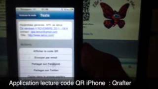 Flash dun code QR avec un iphone [upl. by Eanwahs]