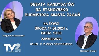 II Debata na stanowisko Burmistrza Miasta Żagań 17042024 [upl. by Elocim609]