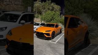 Orange ￼Menacing Urus In The Dark 🧡… texas dubai mall shopping lamborghini urus v8 family [upl. by Lotsirb]