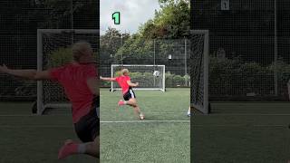 Which crossbar is better🤯🤩 football soccer footballskills [upl. by Nnylhsa]