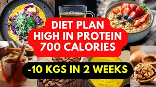 700Calorie Protein Diet for Rapid Weight Loss  Lose 10 KGS in 2 Weeks  Complete Plan [upl. by Mikiso335]