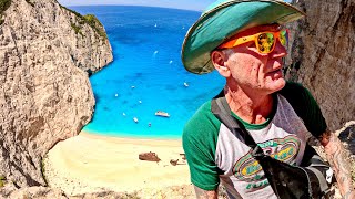 The Amazing Shipwreck Beach View Point Zante Greece [upl. by Holladay]