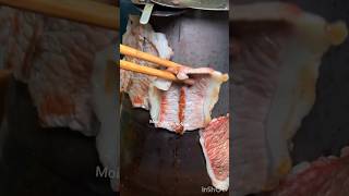 Old traditional way to roast meat foods foodshorts [upl. by Eidnyl]