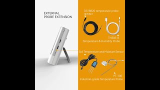 Rejestrator temperatury i wilgotności  UbiBot WS1Pro WiFi LTE [upl. by Latihs]