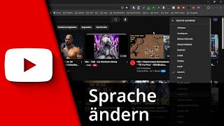 Youtube Sprache ändern  Youtube auf Deutsch umstellen ✅ Tutorial [upl. by Platon]