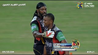 Record Breakers Chris Gayle amp Evin Lewis chase down 129 runs in just 7 overs  CPL 2017 [upl. by Naghem]