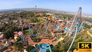 Shambhala POV 5K BACKWARDS World’s Best Hyper Coaster PortAventura Spain [upl. by Koy]