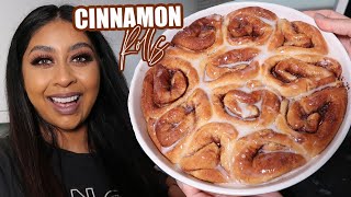 I TRIED MAKING CINNAMON ROLLS FROM SCRATCH EASY RECIPE [upl. by Adnuahs74]