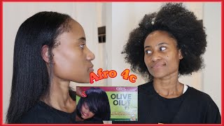 CÓMO ALISAR EL CABELLO AFRO PASO A PASO 2022  TIPO 4C Vlogmas Día 8 [upl. by Anyad220]