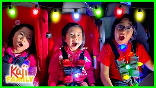 Family Road Trip to see Christmas Lights Drive Thru [upl. by Apostles]