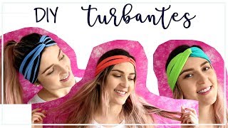 DIY  Cómo hacer turbantes  Diadema  Tendencia 2018 [upl. by Enorel395]