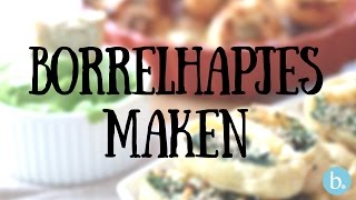 3x borrelhapjes maken  lekkere recepten [upl. by Meerak]