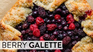 Mixed Berry Galette Cornmeal Crust  Sallys Baking Recipes [upl. by Adneral]